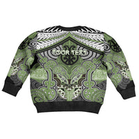 Aotearoa Iwi Ngati Raukawa Personalised Kid Ugly Christmas Sweater Maori Kowhaiwhai Pattern LT19 - Polynesian Pride