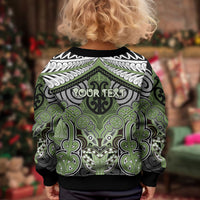 Aotearoa Iwi Ngati Raukawa Personalised Kid Ugly Christmas Sweater Maori Kowhaiwhai Pattern LT19 - Polynesian Pride