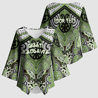 Aotearoa Iwi Ngati Raukawa Personalised Kimono Sleeve Blouse Maori Kowhaiwhai Pattern LT19 - Polynesian Pride