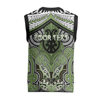 Aotearoa Iwi Ngati Raukawa Personalised Christmas Knitted V-Neck Vest Maori Kowhaiwhai Pattern LT19 - Polynesian Pride