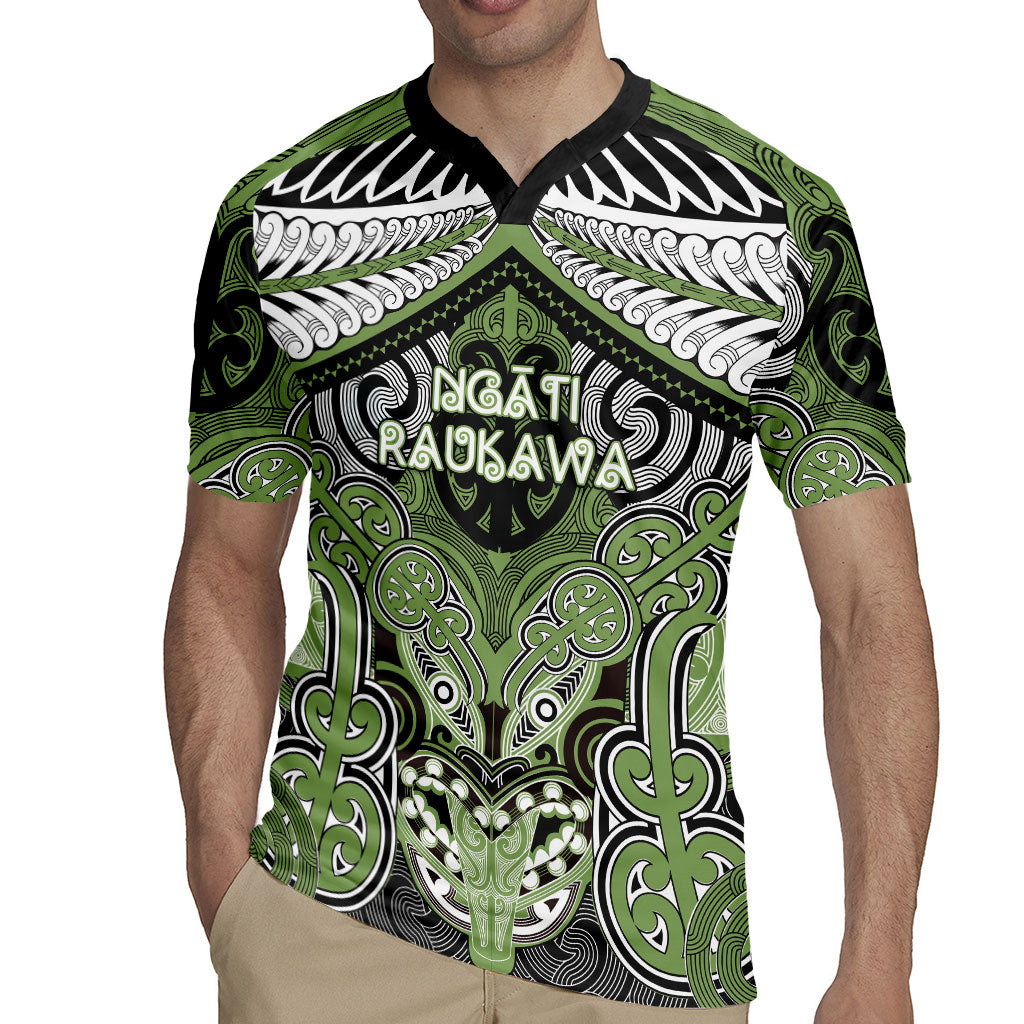 Aotearoa Iwi Ngati Raukawa Personalised Rugby Jersey Maori Kowhaiwhai Pattern LT19 - Polynesian Pride