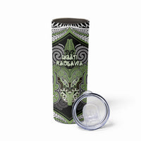 Aotearoa Iwi Ngati Raukawa Personalised Skinny Tumbler Maori Kowhaiwhai Pattern LT19 - Polynesian Pride