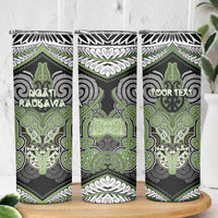 Aotearoa Iwi Ngati Raukawa Personalised Skinny Tumbler Maori Kowhaiwhai Pattern LT19 - Polynesian Pride