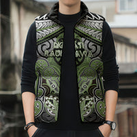 Aotearoa Iwi Ngati Raukawa Personalised Sleeveless Puffer Jacket Maori Kowhaiwhai Pattern LT19 - Polynesian Pride