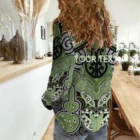 Aotearoa Iwi Ngati Raukawa Personalised Women Casual Shirt Maori Kowhaiwhai Pattern LT19 - Polynesian Pride