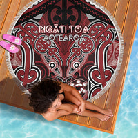 Aotearoa Iwi Ngati Toa Beach Blanket Maori Kowhaiwhai Pattern LT19 - Polynesian Pride