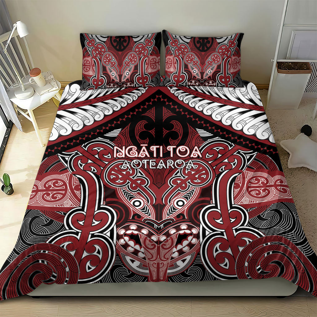 Aotearoa Iwi Ngati Toa Bedding Set Maori Kowhaiwhai Pattern