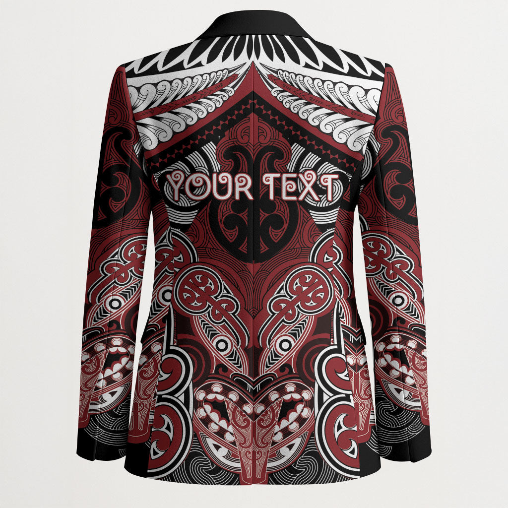 Aotearoa Iwi Ngati Toa Personalised Blazer Maori Kowhaiwhai Pattern LT19 - Polynesian Pride