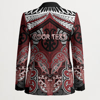 Aotearoa Iwi Ngati Toa Personalised Blazer Maori Kowhaiwhai Pattern LT19 - Polynesian Pride