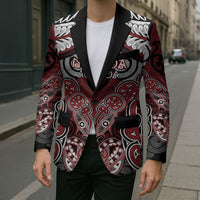 Aotearoa Iwi Ngati Toa Personalised Blazer Maori Kowhaiwhai Pattern LT19 - Polynesian Pride