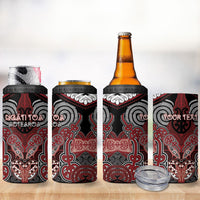 Aotearoa Iwi Ngati Toa Personalised 4 in 1 Can Cooler Tumbler Maori Kowhaiwhai Pattern LT19 - Polynesian Pride