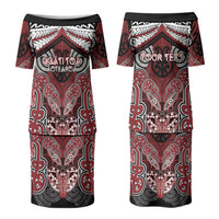 Aotearoa Iwi Ngati Toa Personalised Couples Matching Puletasi and Hawaiian Shirt Maori Kowhaiwhai Pattern LT19 - Polynesian Pride