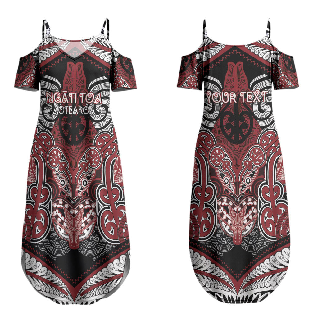 Aotearoa Iwi Ngati Toa Personalised Couples Matching Summer Maxi Dress and Hawaiian Shirt Maori Kowhaiwhai Pattern LT19 - Polynesian Pride