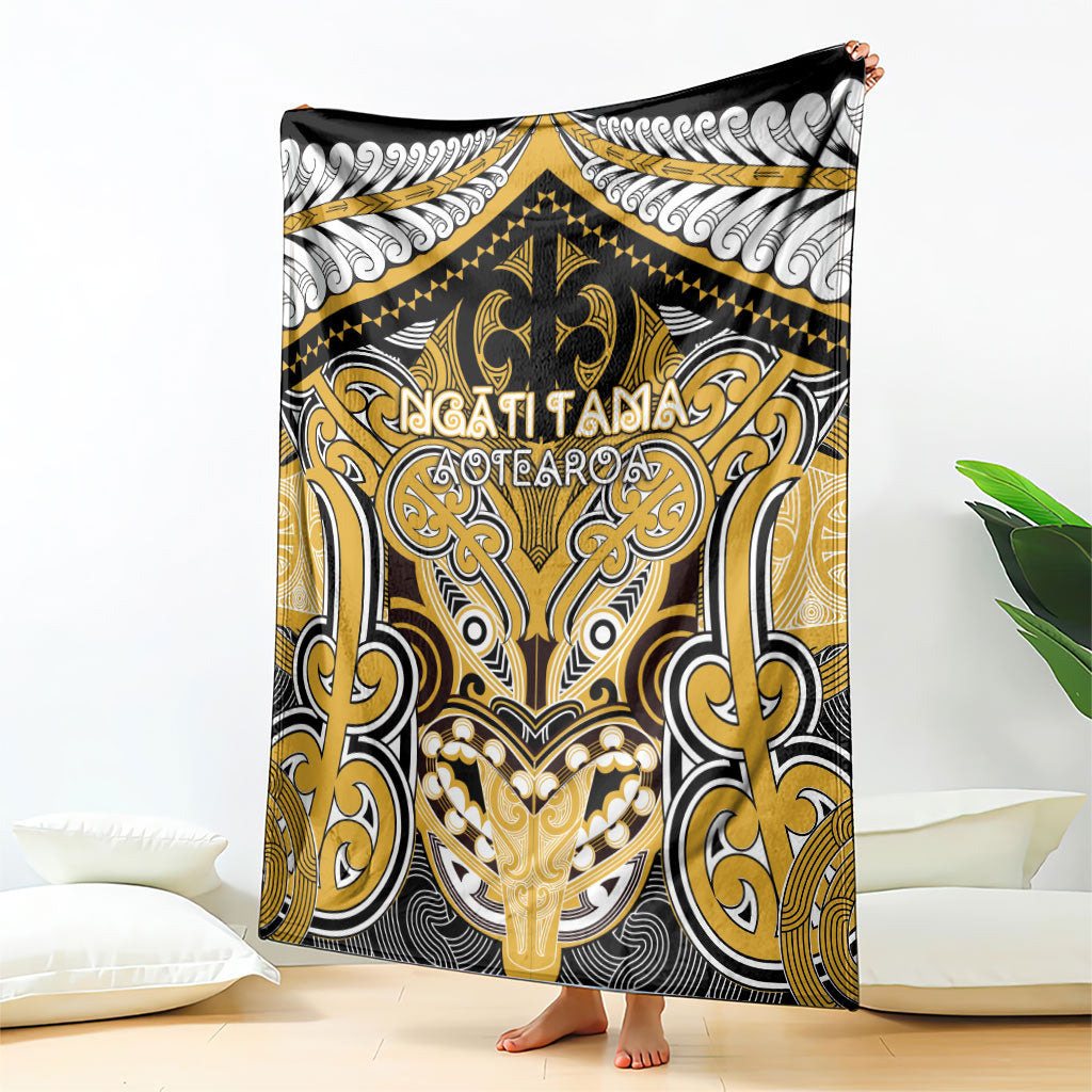 Aotearoa Iwi Ngati Tama Blanket Maori Kowhaiwhai Pattern LT19 - Polynesian Pride