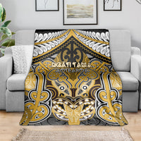 Aotearoa Iwi Ngati Tama Blanket Maori Kowhaiwhai Pattern LT19 - Polynesian Pride