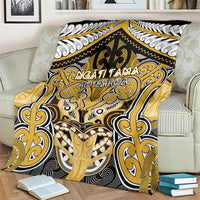 Aotearoa Iwi Ngati Tama Blanket Maori Kowhaiwhai Pattern LT19 - Polynesian Pride