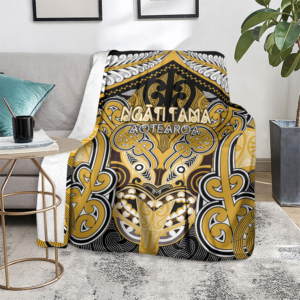 Aotearoa Iwi Ngati Tama Blanket Maori Kowhaiwhai Pattern LT19 - Polynesian Pride