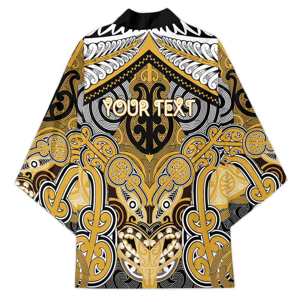 Aotearoa Iwi Ngati Tama Personalised Kimono Maori Kowhaiwhai Pattern LT19 - Polynesian Pride