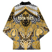 Aotearoa Iwi Ngati Tama Personalised Kimono Maori Kowhaiwhai Pattern LT19 - Polynesian Pride