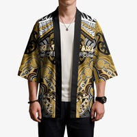 Aotearoa Iwi Ngati Tama Personalised Kimono Maori Kowhaiwhai Pattern LT19 - Polynesian Pride