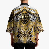 Aotearoa Iwi Ngati Tama Personalised Kimono Maori Kowhaiwhai Pattern LT19 - Polynesian Pride