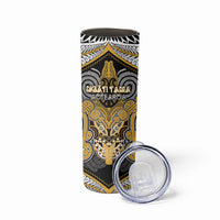 Aotearoa Iwi Ngati Tama Personalised Skinny Tumbler Maori Kowhaiwhai Pattern LT19 - Polynesian Pride
