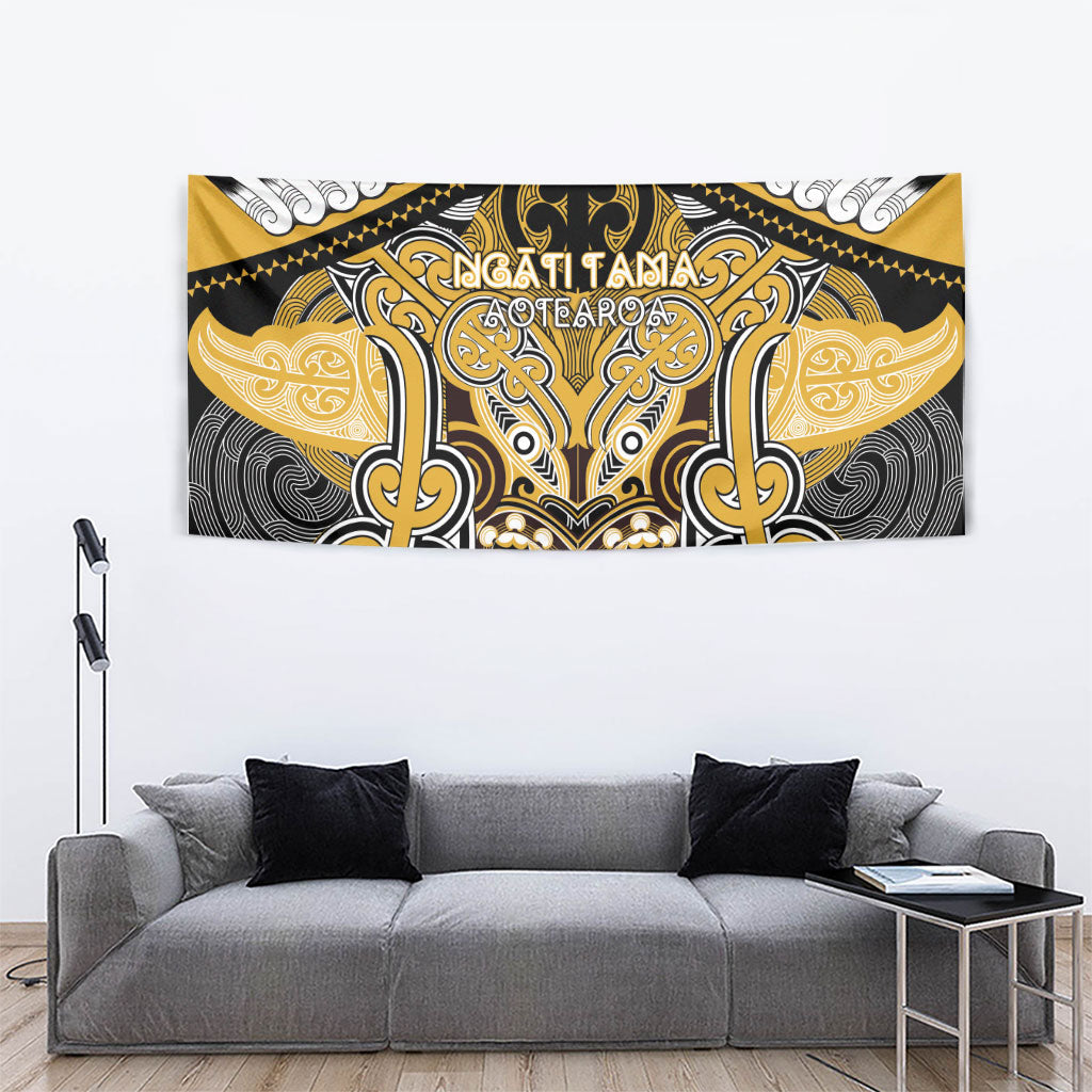 Aotearoa Iwi Ngati Tama Tapestry Maori Kowhaiwhai Pattern LT19 - Polynesian Pride
