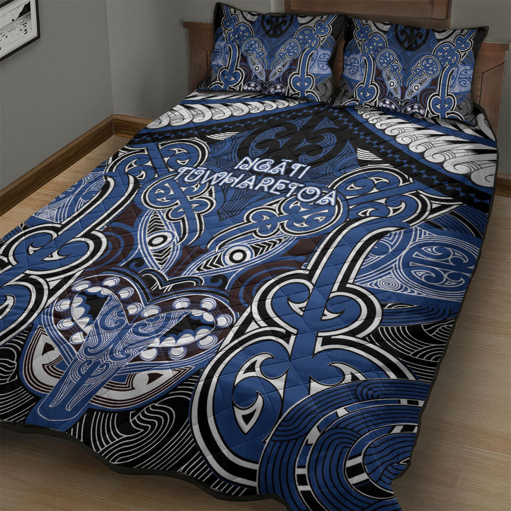 Aotearoa Iwi Ngati Tuwharetoa Quilt Bed Set Maori Kowhaiwhai Pattern LT19 - Polynesian Pride
