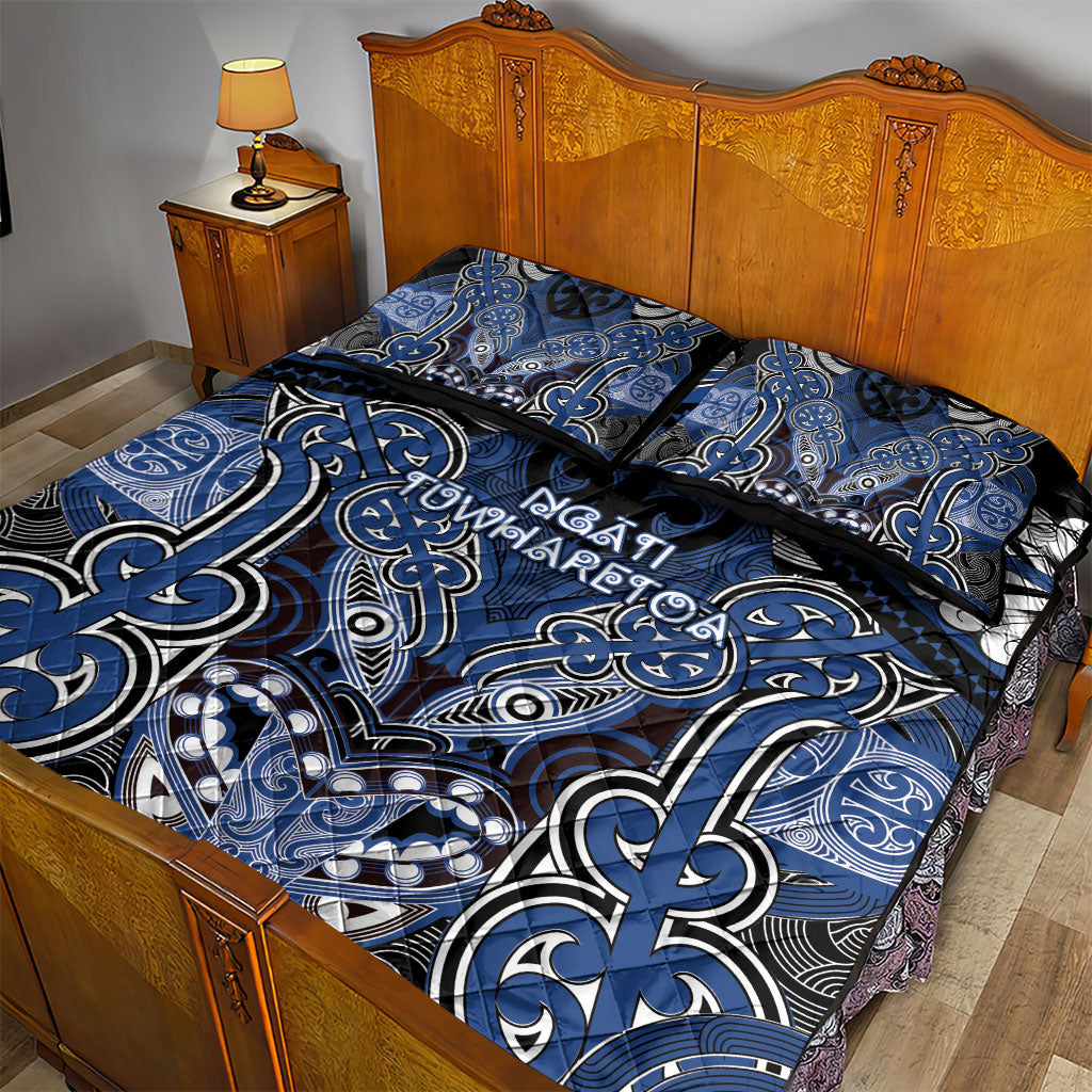 Aotearoa Iwi Ngati Tuwharetoa Quilt Bed Set Maori Kowhaiwhai Pattern LT19 - Polynesian Pride