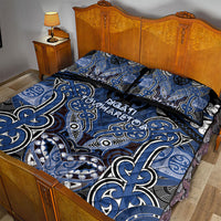 Aotearoa Iwi Ngati Tuwharetoa Quilt Bed Set Maori Kowhaiwhai Pattern LT19 - Polynesian Pride