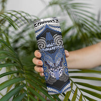 Aotearoa Iwi Ngati Tuwharetoa Personalised Skinny Tumbler Maori Kowhaiwhai Pattern LT19 - Polynesian Pride