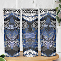 Aotearoa Iwi Ngati Tuwharetoa Personalised Skinny Tumbler Maori Kowhaiwhai Pattern LT19 - Polynesian Pride