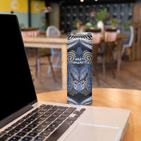 Aotearoa Iwi Ngati Tuwharetoa Personalised Skinny Tumbler Maori Kowhaiwhai Pattern LT19 - Polynesian Pride
