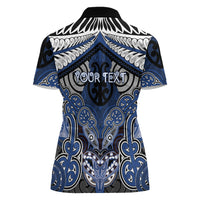 Aotearoa Iwi Ngati Tuwharetoa Personalised Women Polo Shirt Maori Kowhaiwhai Pattern LT19 - Polynesian Pride