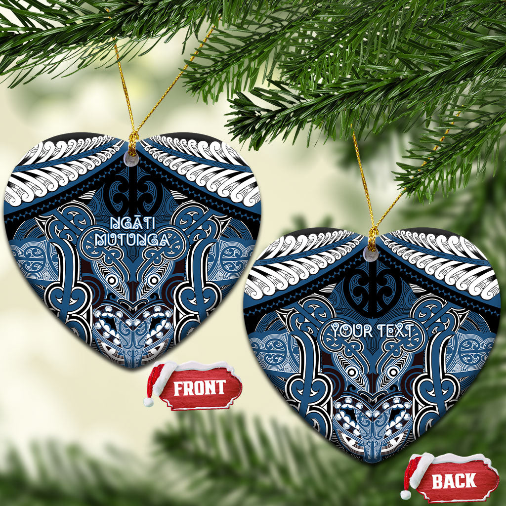 Aotearoa Iwi Ngati Mutunga Personalised Ceramic Ornament Maori Kowhaiwhai Pattern