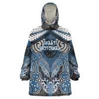 Aotearoa Iwi Ngati Mutunga Personalised Wearable Blanket Hoodie Maori Kowhaiwhai Pattern