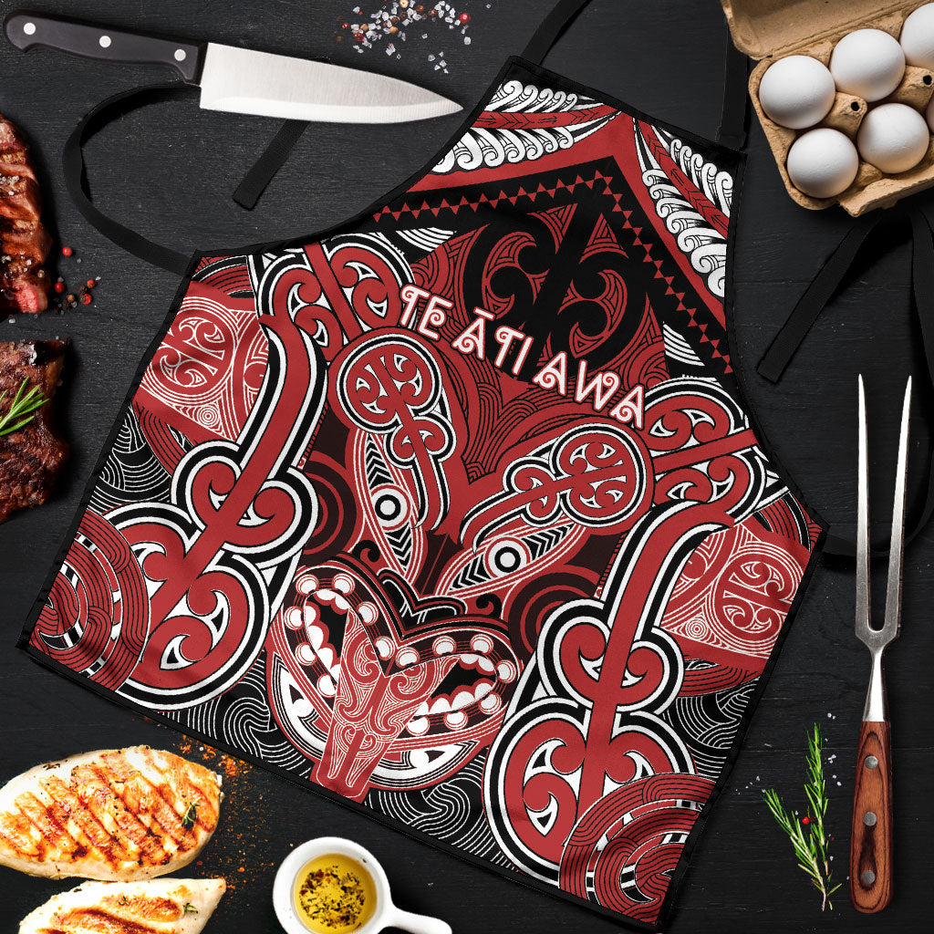 Aotearoa Iwi Te Ati Awa Apron Maori Kowhaiwhai Pattern