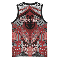 Aotearoa Iwi Te Ati Awa Personalised Basketball Jersey Maori Kowhaiwhai Pattern