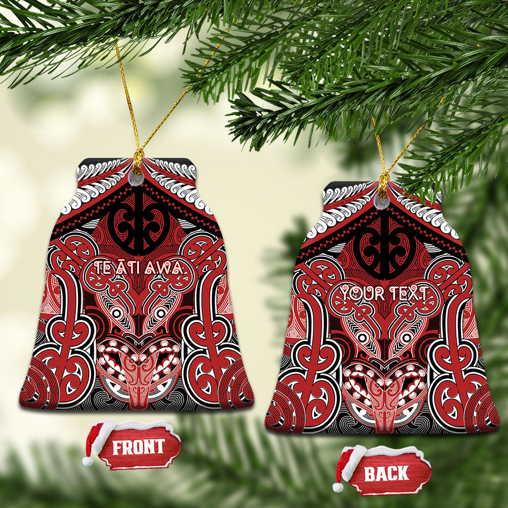 Aotearoa Iwi Te Ati Awa Personalised Ceramic Ornament Maori Kowhaiwhai Pattern