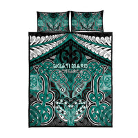 Aotearoa Iwi Ngati Maru Quilt Bed Set Maori Kowhaiwhai Pattern
