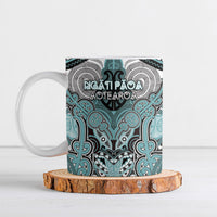 Aotearoa Iwi Ngati Paoa Personalised Ceramic Mug Maori Kowhaiwhai Pattern