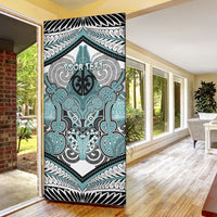 Aotearoa Iwi Ngati Paoa Personalised Door Cover Maori Kowhaiwhai Pattern
