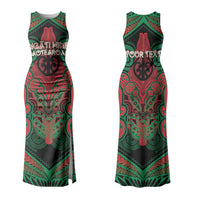 Aotearoa Iwi Ngati Hine Personalised Couples Matching Tank Maxi Dress and Long Sleeve Button Shirt Maori Kowhaiwhai Pattern