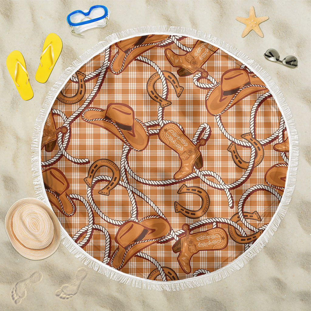 Brown Hawaii Palaka Cowboy Beach Blanket Hawaiian Paniolo Festival Spirit LT19 One Size 150cm Brown - Polynesian Pride