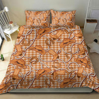 Brown Hawaii Palaka Cowboy Bedding Set Hawaiian Paniolo Festival Spirit LT19 - Polynesian Pride