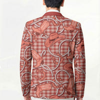 Red Hawaii Palaka Cowboy Blazer Hawaiian Paniolo Festival Spirit LT19 - Polynesian Pride