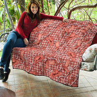 Red Hawaii Palaka Cowboy Quilt Hawaiian Paniolo Festival Spirit LT19 - Polynesian Pride