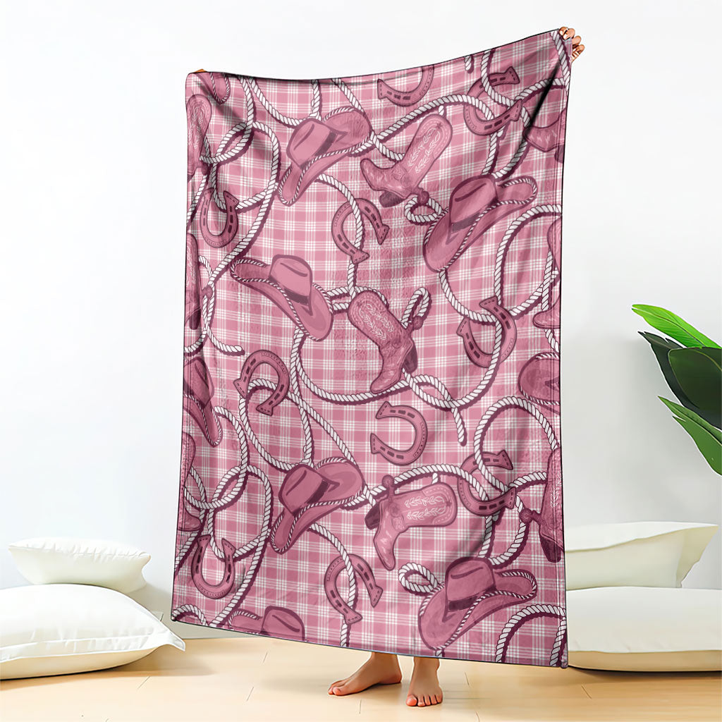 Pink Hawaii Palaka Cowboy Blanket Hawaiian Paniolo Festival Spirit LT19 - Polynesian Pride