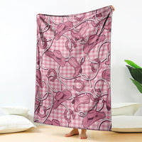 Pink Hawaii Palaka Cowboy Blanket Hawaiian Paniolo Festival Spirit LT19 - Polynesian Pride