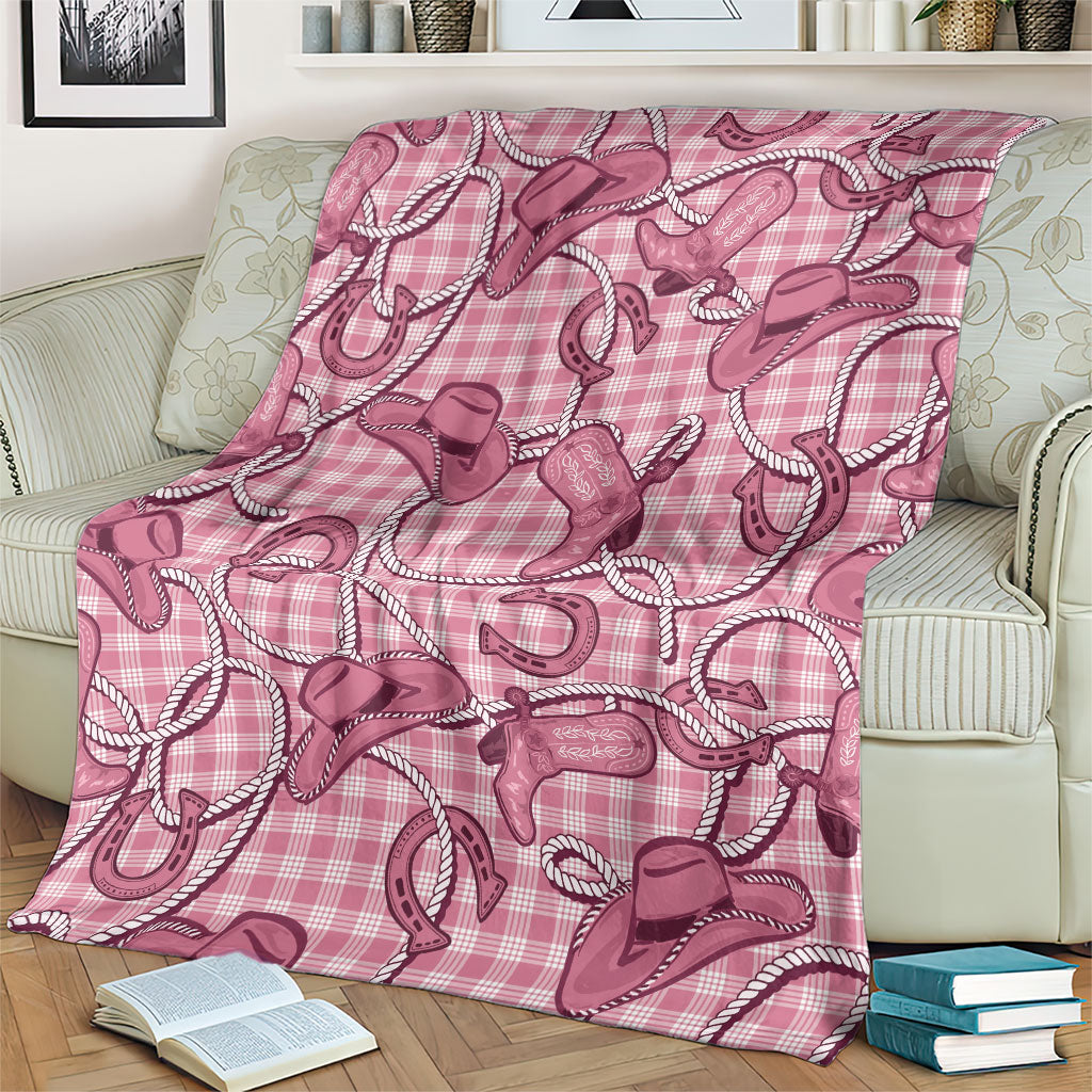 Pink Hawaii Palaka Cowboy Blanket Hawaiian Paniolo Festival Spirit LT19 - Polynesian Pride